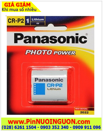 Pin CRP2; Pin Panasonic CR-P2; Pin nuôi nguồn Panasonic CR-P2 lithium 6v -Xuất xứ Nhật